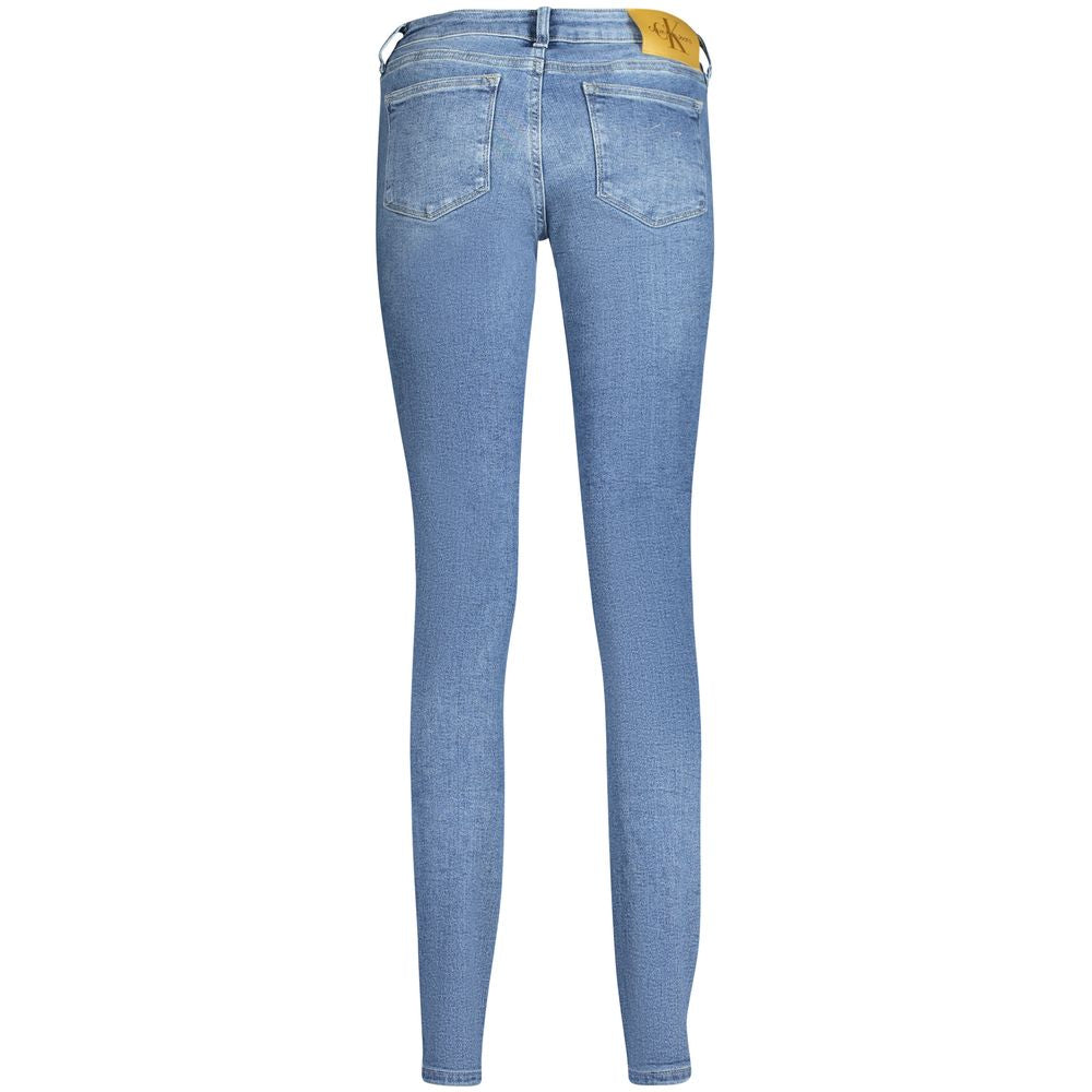 Calvin Klein Blue Cotton Jeans & Pant LUNESCAPE