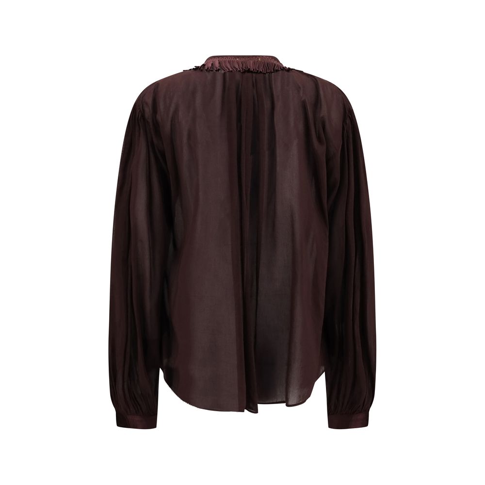 Forte_Forte Shirt with fringed collar
