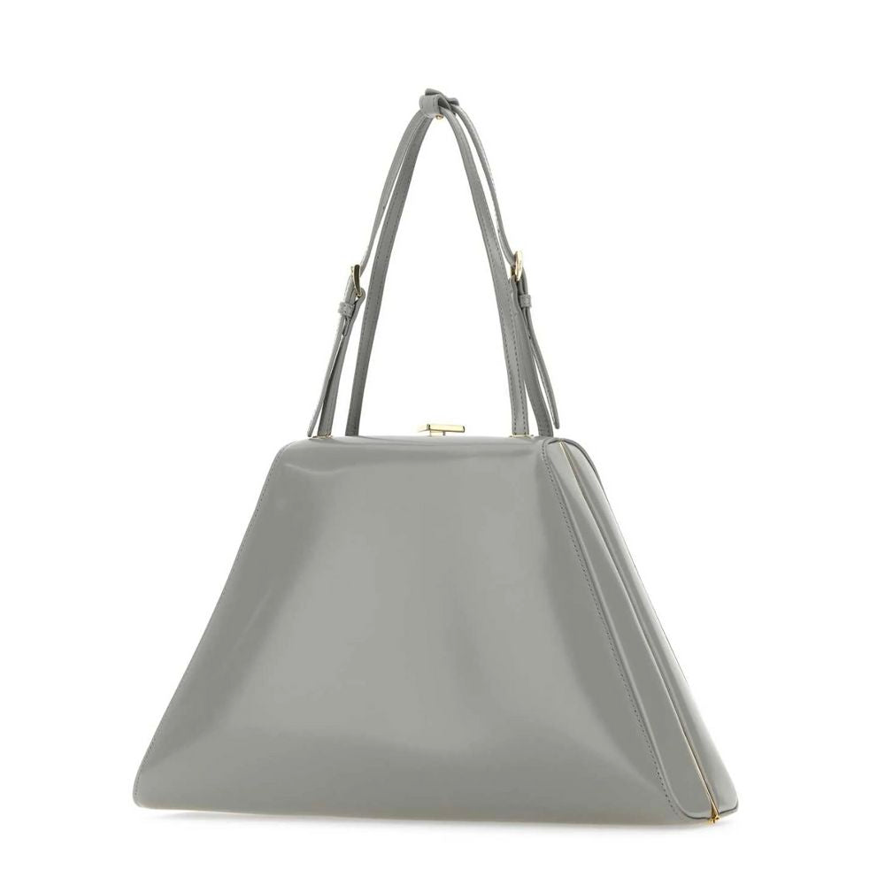 Prada Gray Leather Handbag LUNESCAPE
