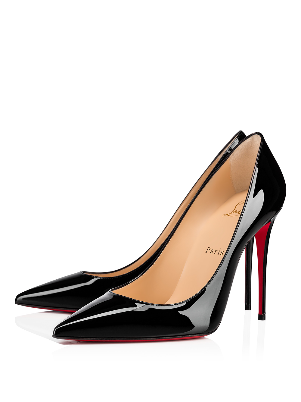 Christian Louboutin Black Patent Leather Kate Décolleté 100 LUNESCAPE