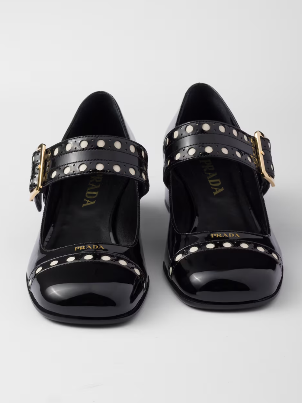 Prada Black Patent leather Mary Jane pumps LUNESCAPE