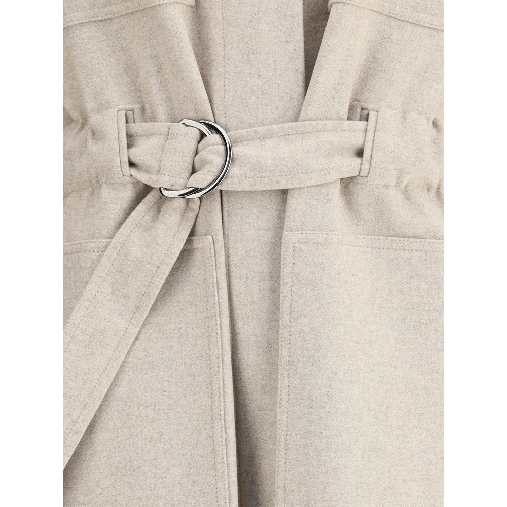 Brunello Cucinelli Trench Coat in Beige LUNESCAPE