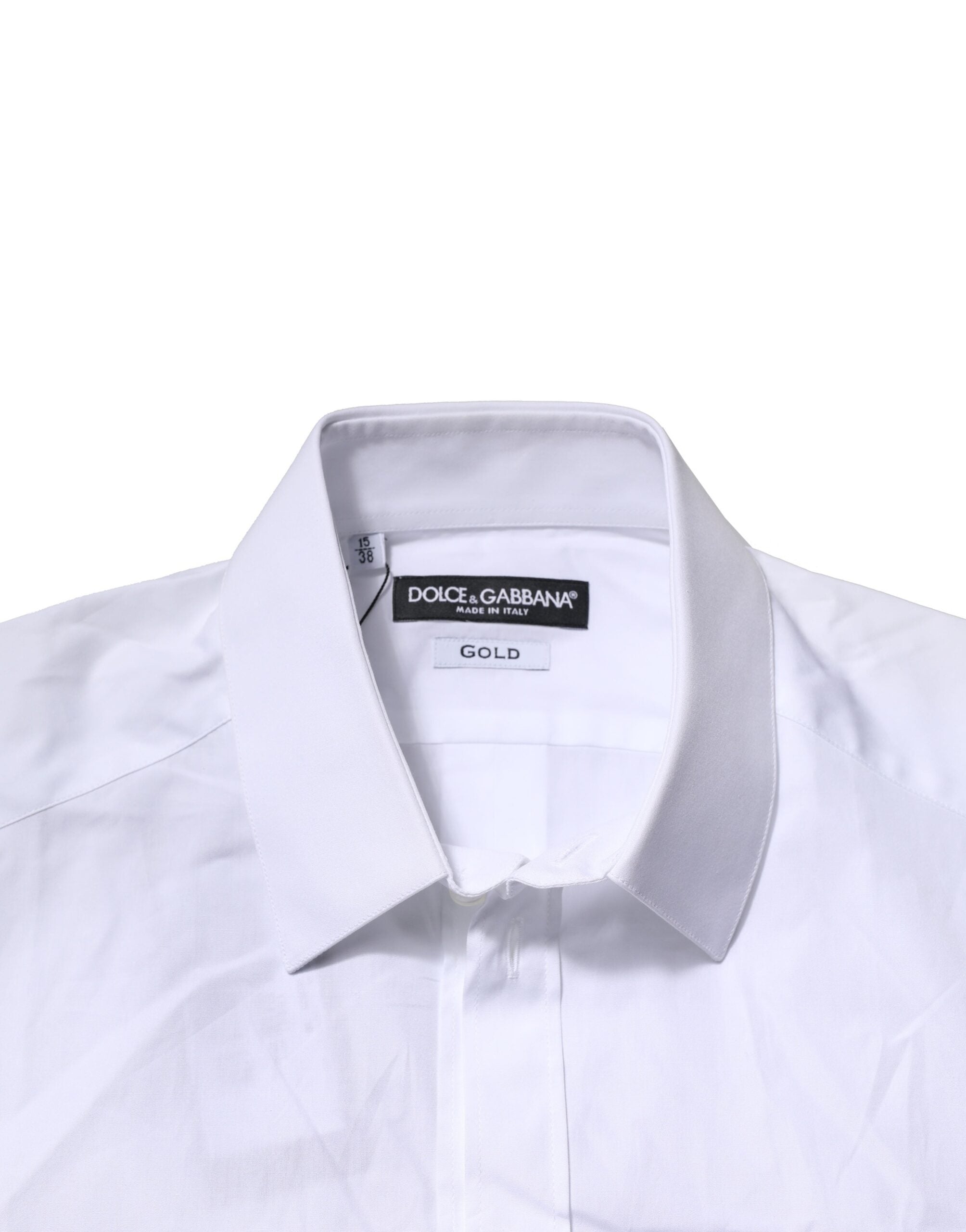 Dolce & Gabbana White Cotton Short Sleeves Casual Shirt