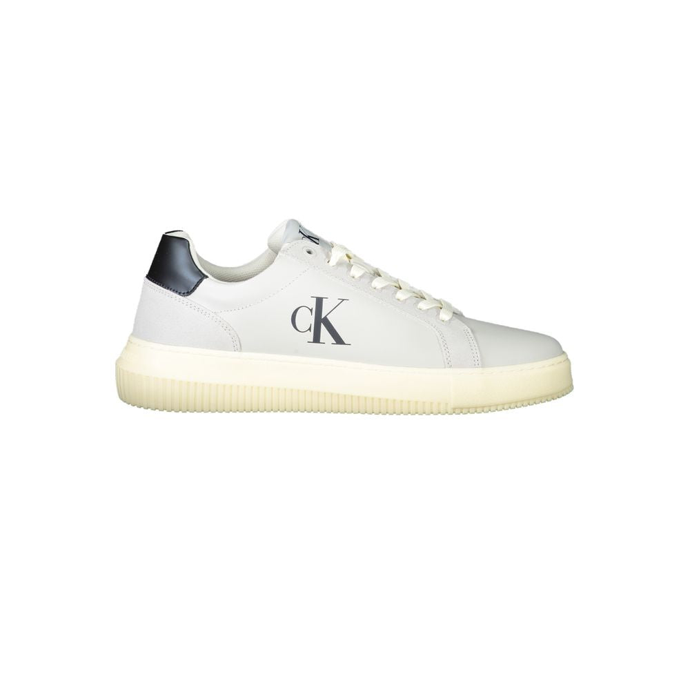 Calvin Klein Brown Leather Men Sneaker LUNESCAPE
