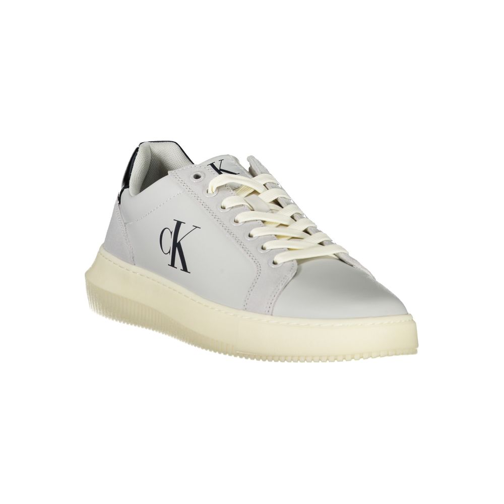 Calvin Klein Brown Leather Men Sneaker LUNESCAPE