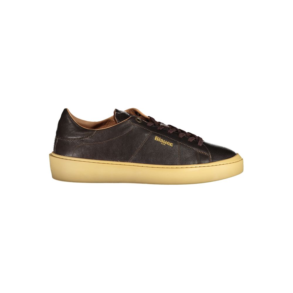 Blauer Brown Leather Men Sneaker LUNESCAPE