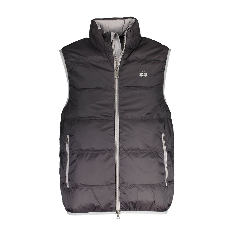 La Martina Black Polyamide Men Jacket LUNESCAPE