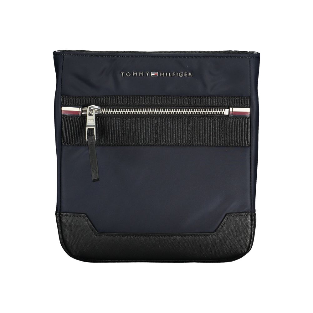 Tommy Hilfiger Sleek Blue Shoulder Bag with Contrasting Details LUNESCAPE