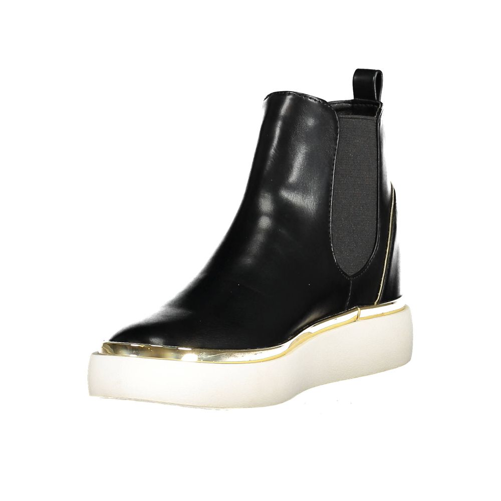U.S. POLO ASSN. Black Polyester Women Boot LUNESCAPE