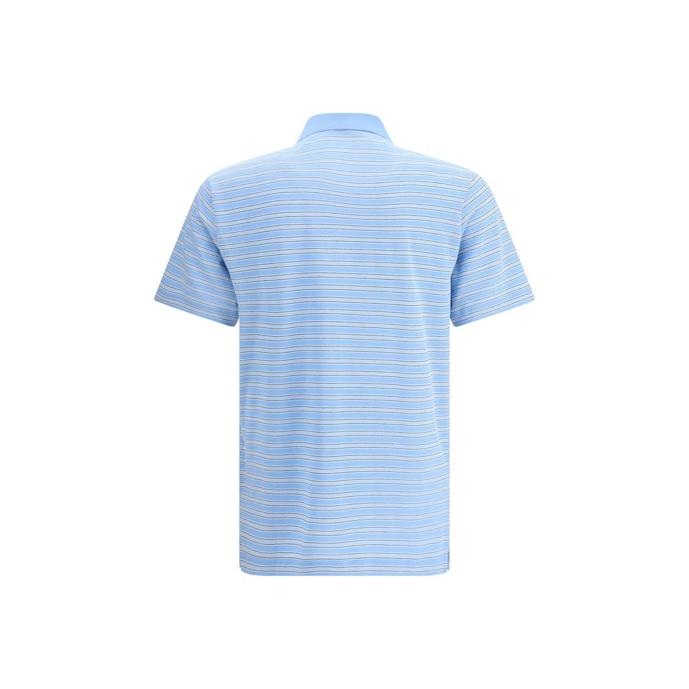 Prada Striped Polo Sweater LUNESCAPE