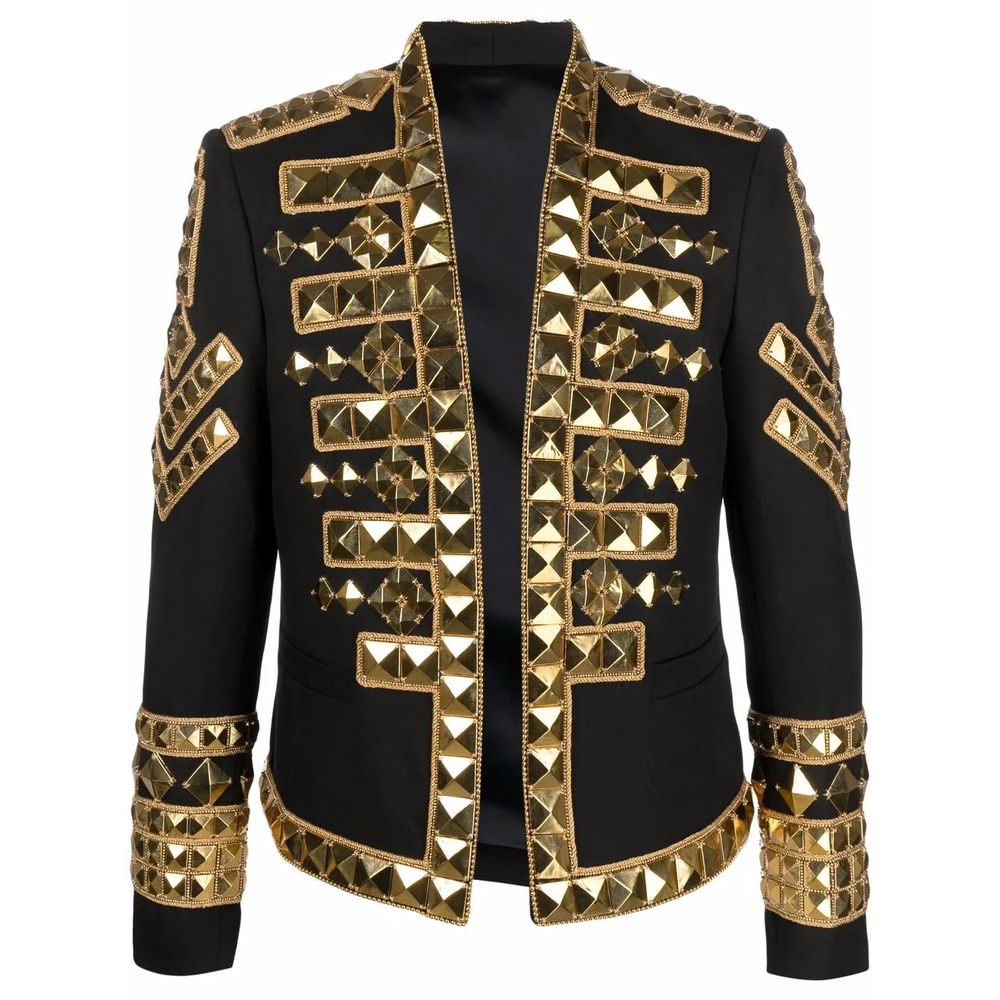 Balmain Black Acetate Men's Blazer LUNESCAPE