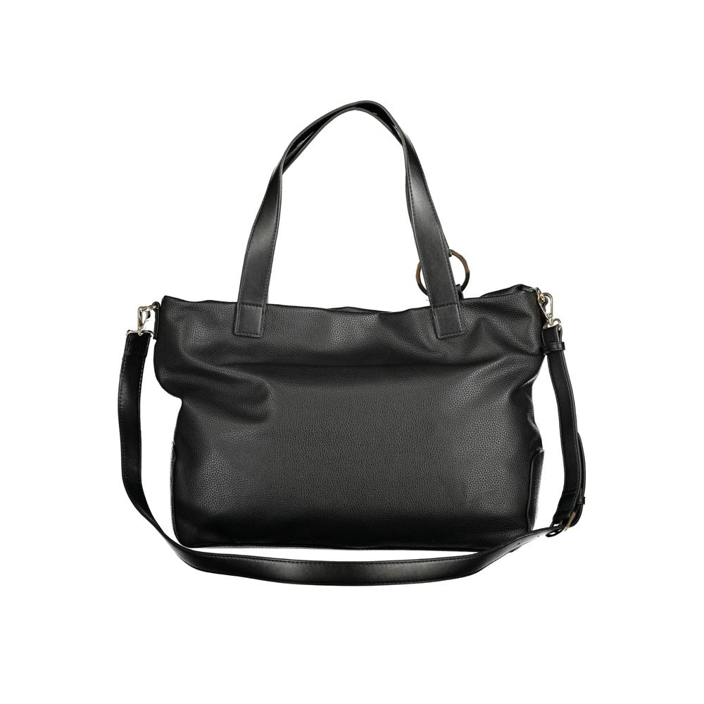 Mario Valentino Black Polyethylene Women Handbag LUNESCAPE