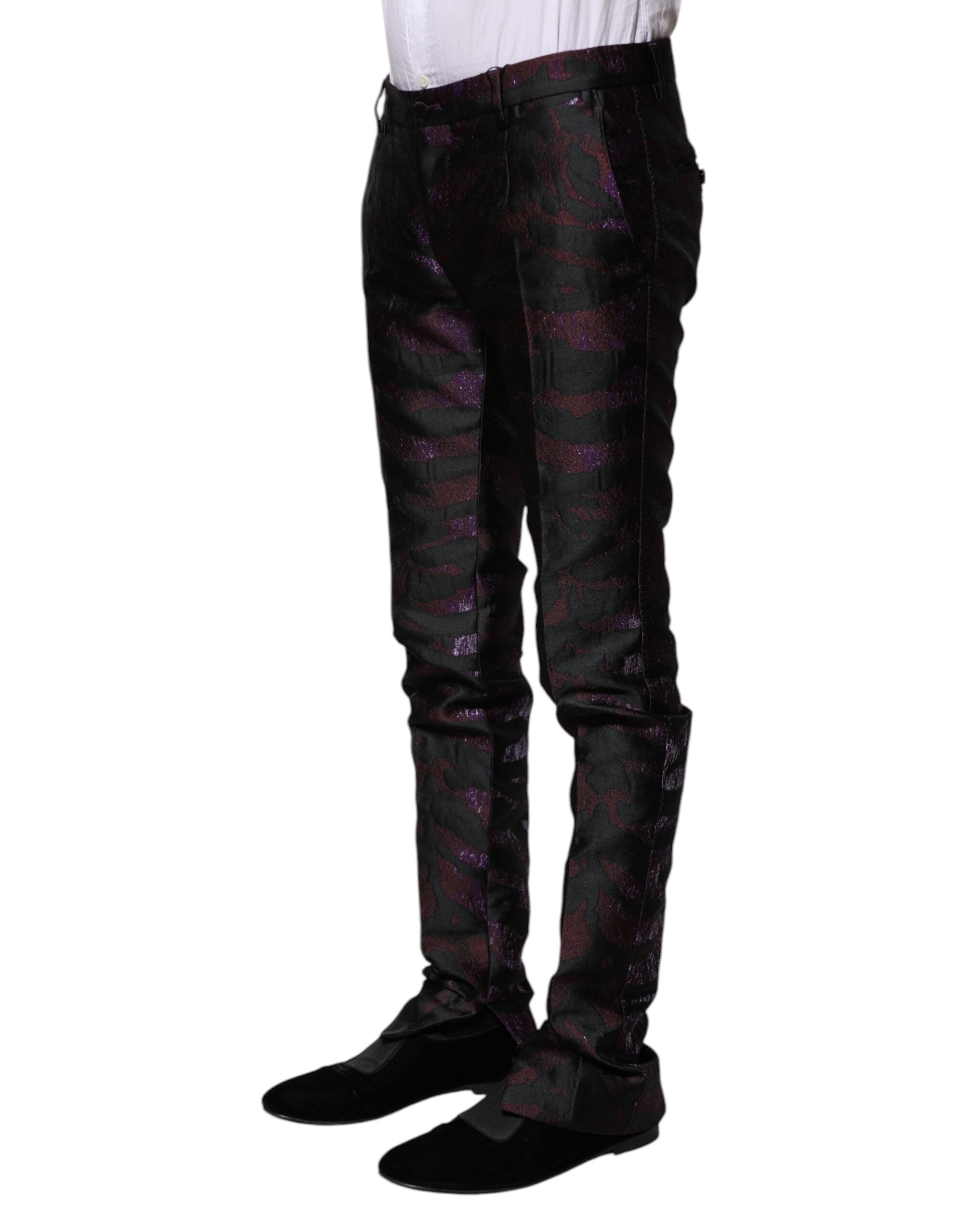 Dolce & Gabbana Multicolor Polyester Patterned Pants