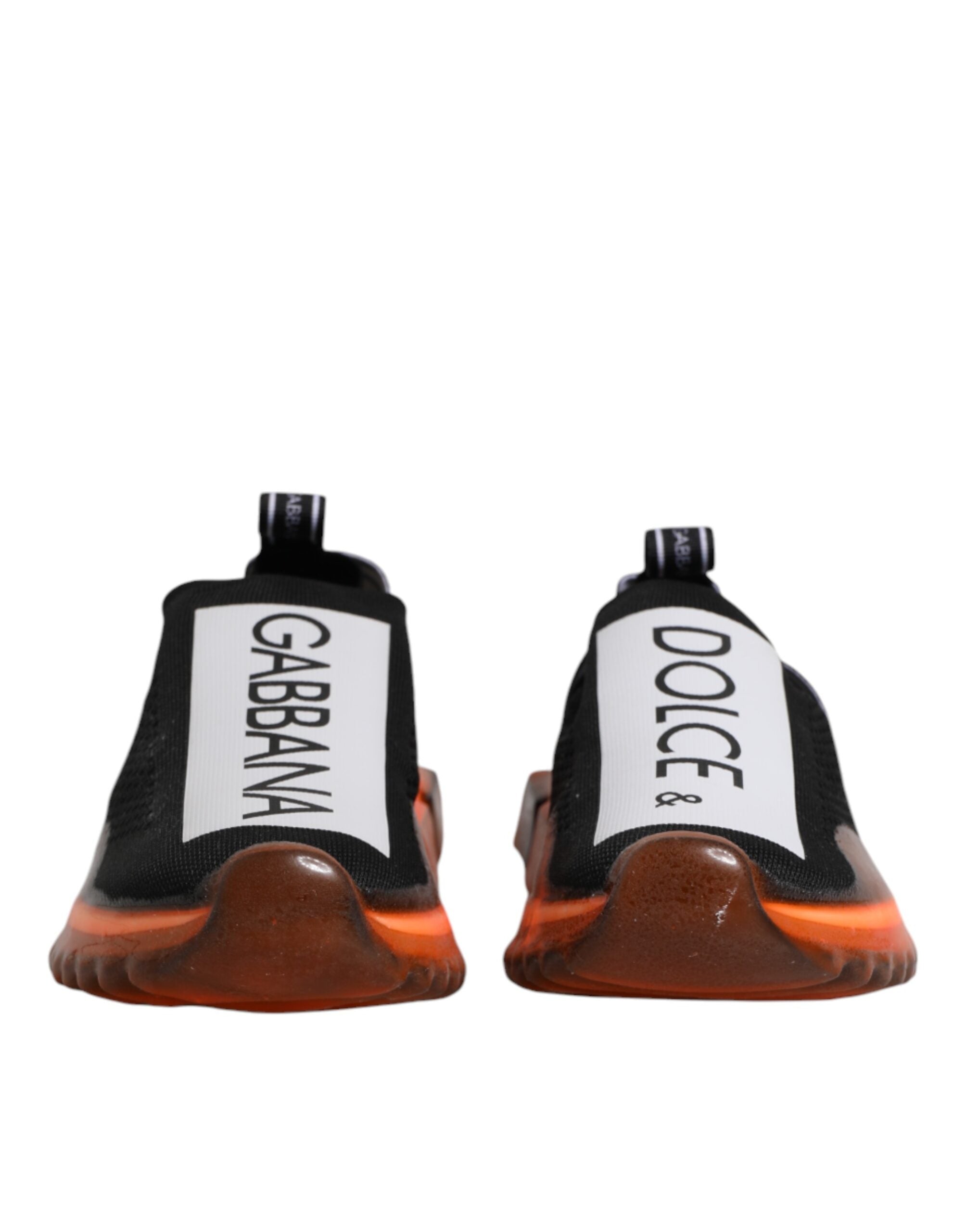 Dolce & Gabbana Black White Slip-on Sorrento Sneakers