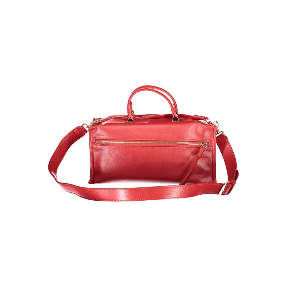 Mario Valentino Rosso Poliuretano Womens Bag with Handles and Shoulder Strap
