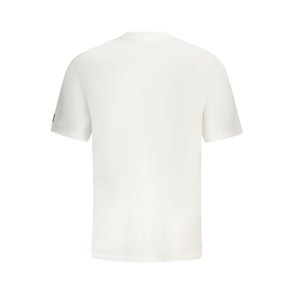 Fila White Cotton Men T-Shirt LUNESCAPE