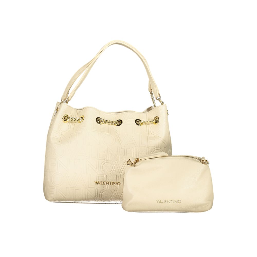 Mario Valentino Beige Polyethylene Handbag LUNESCAPE