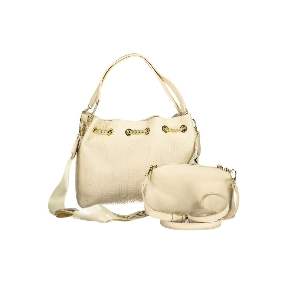 Mario Valentino Beige Polyethylene Handbag LUNESCAPE
