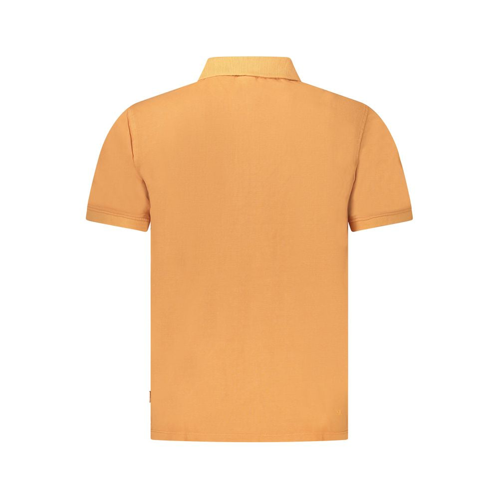 Pepe Jeans Orange Cotton Men Polo Shirt LUNESCAPE
