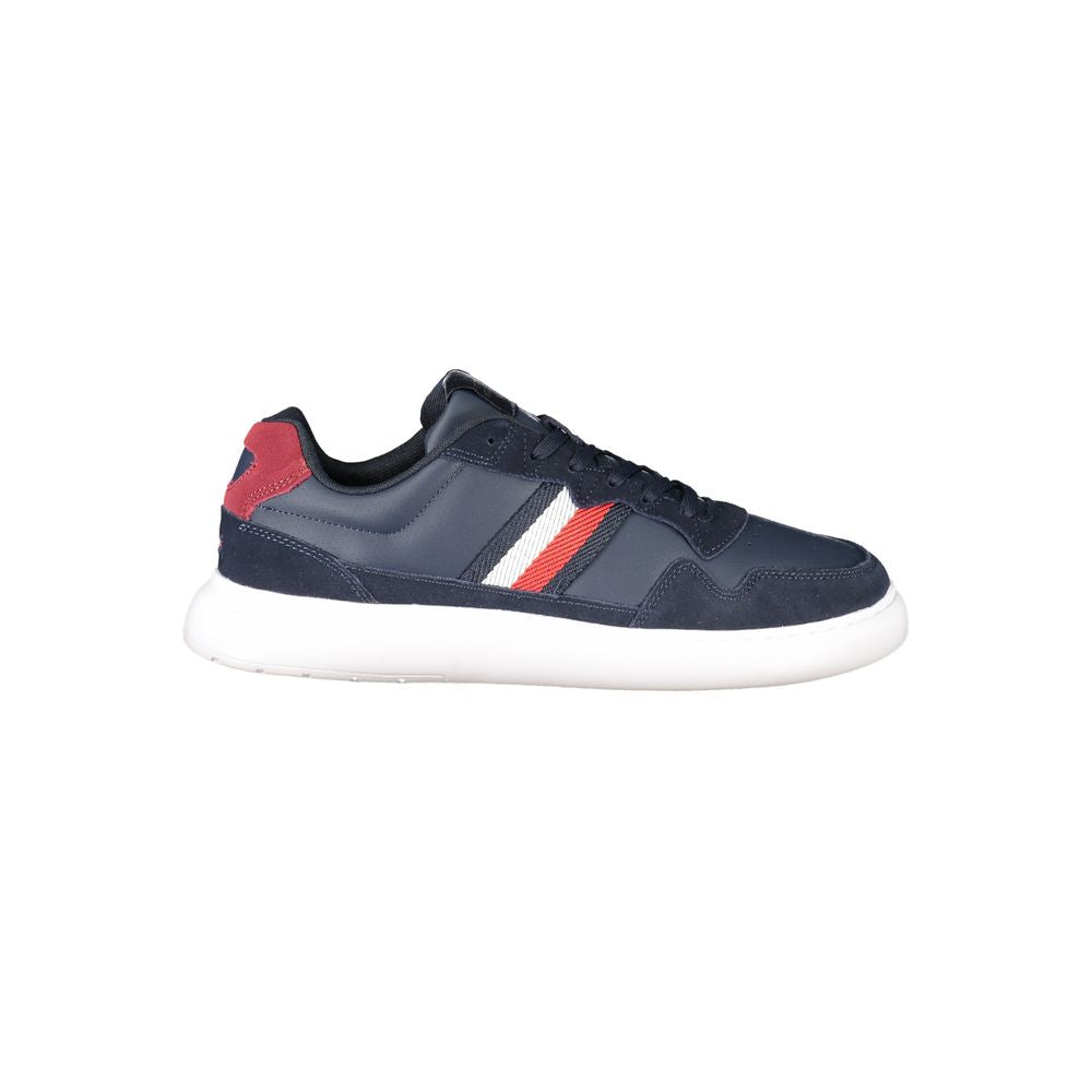 Tommy Hilfiger Blue Leather Men Sneaker LUNESCAPE