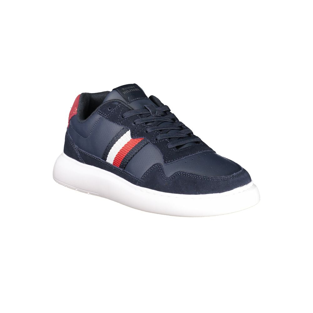 Tommy Hilfiger Blue Leather Men Sneaker LUNESCAPE