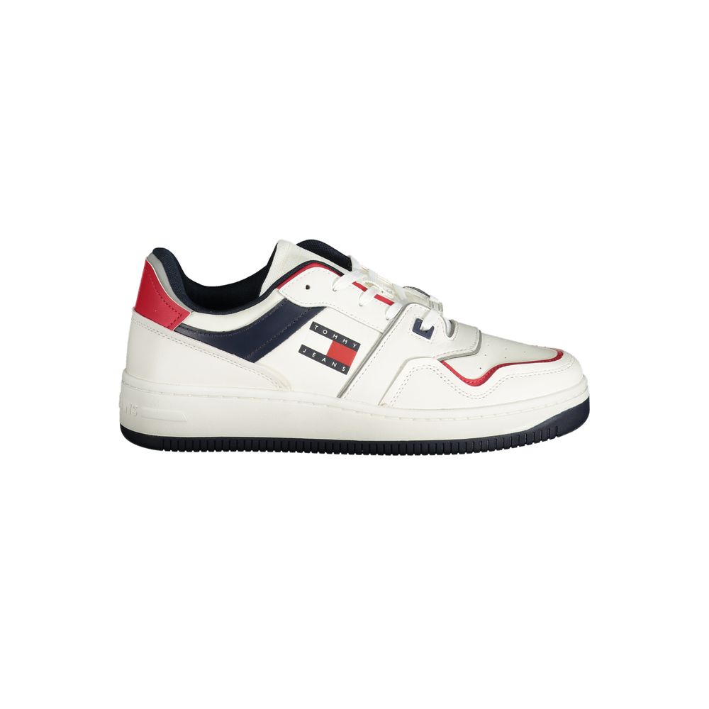 Tommy Hilfiger White Leather Men Sneaker LUNESCAPE