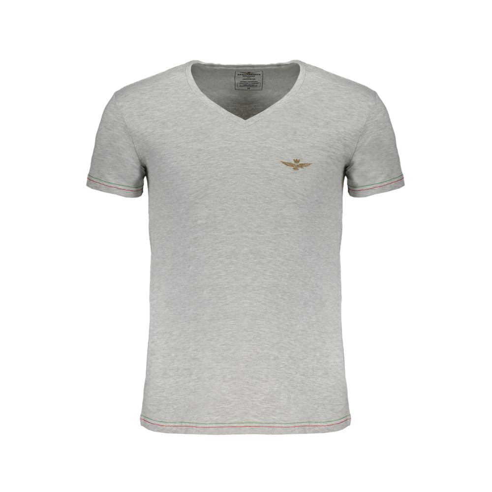 Aeronautica Militare Brown Cotton Men T-Shirt LUNESCAPE