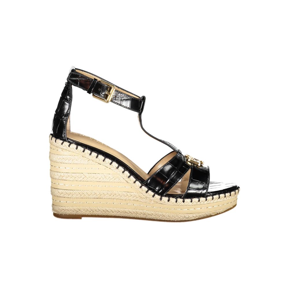 Ralph Lauren Black Polyester Sandal LUNESCAPE