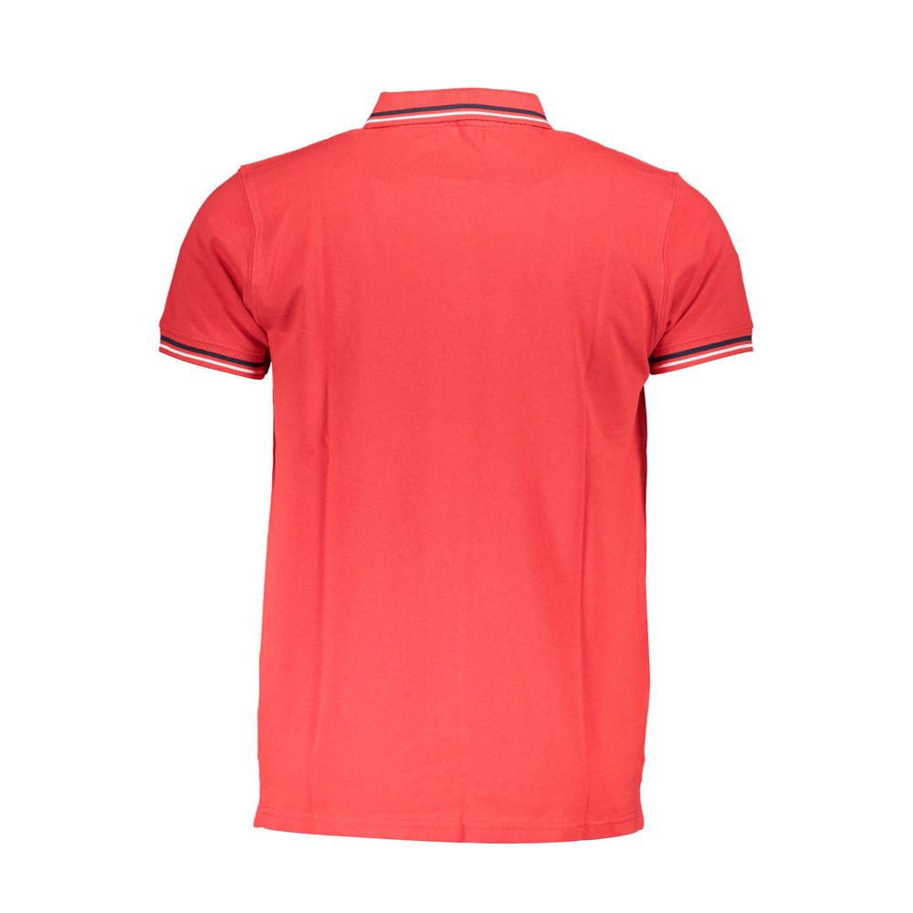 Cavalli Class Red Cotton Men Polo Shirt LUNESCAPE