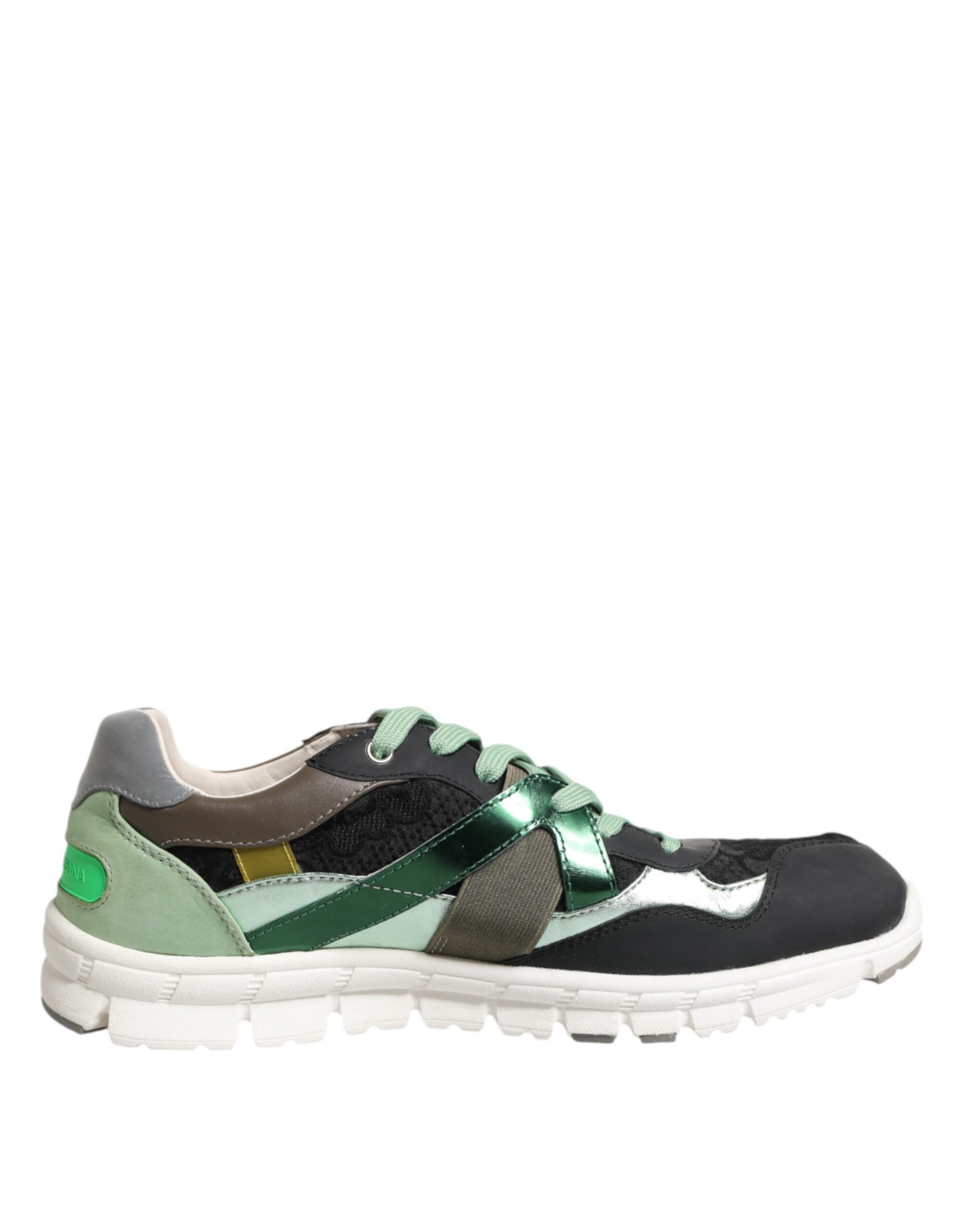 Dolce & Gabbana Multicolor Lace Up Low Top Sneakers Shoes