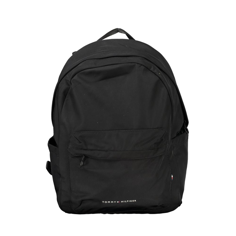 Tommy Hilfiger Black Polyester Backpack LUNESCAPE