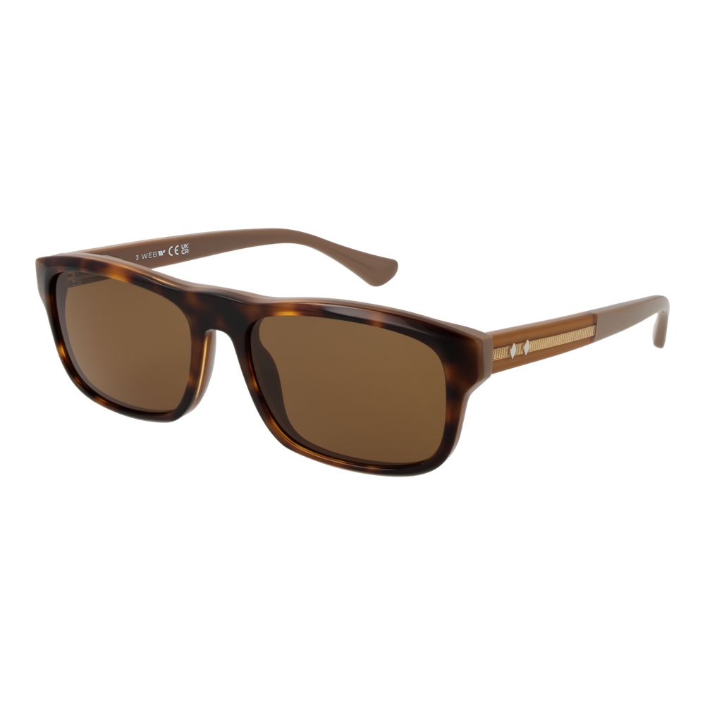 Web Brown Men Sunglasses LUNESCAPE