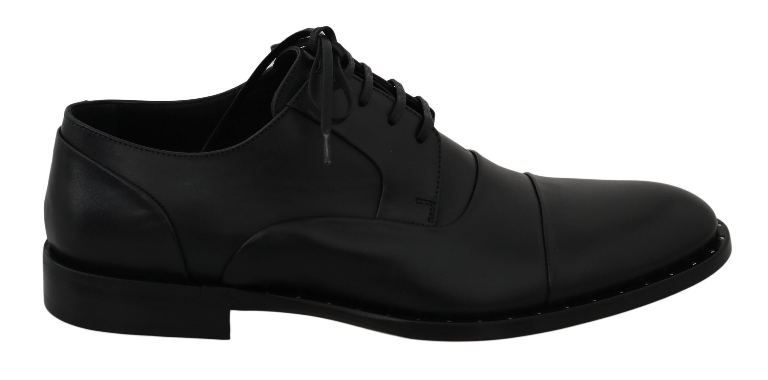 Dolce & Gabbana Black Leather Derby Formal Shoes LUNESCAPE