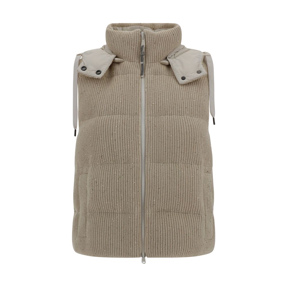 Brunello Cucinelli Hooded Down Vest LUNESCAPE