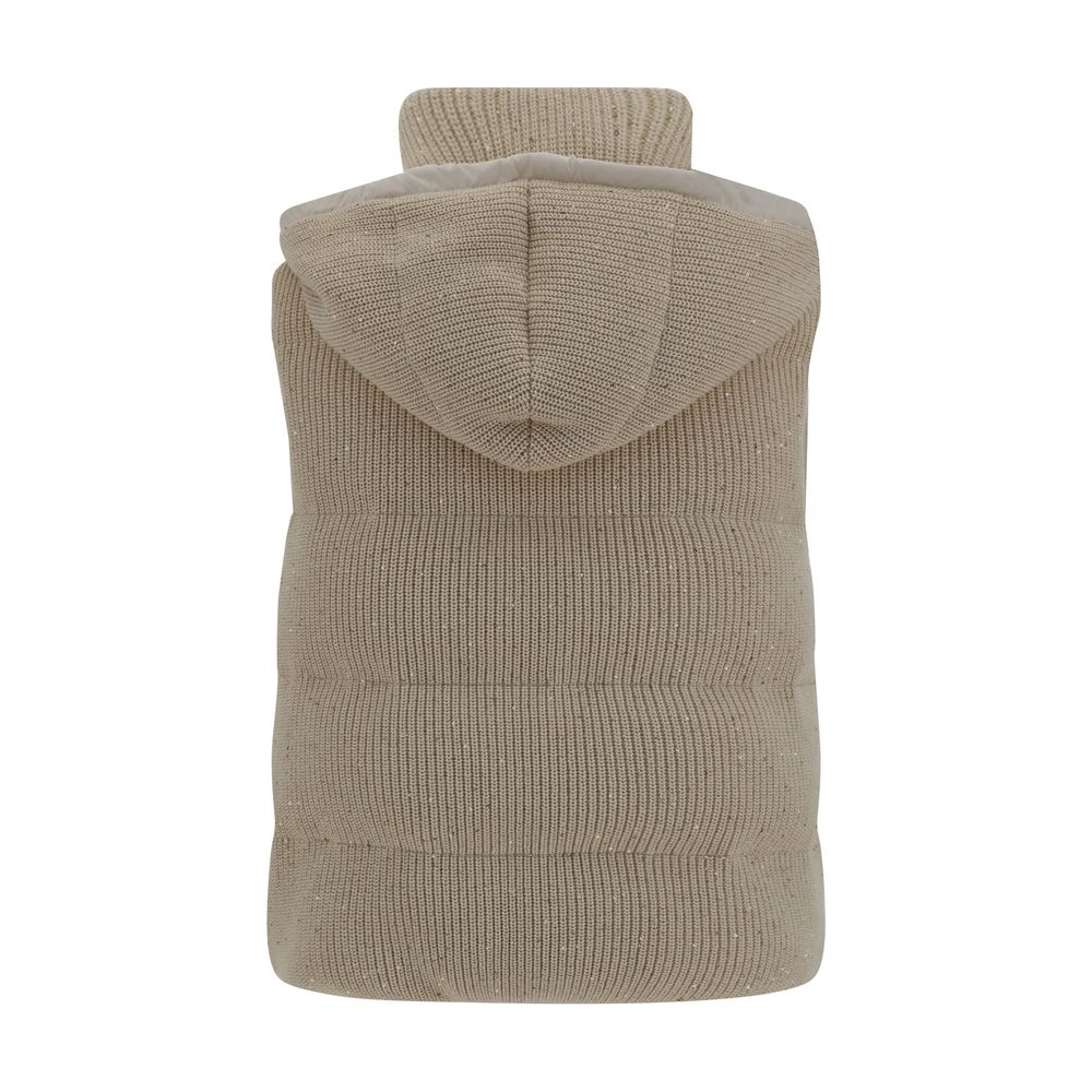 Brunello Cucinelli Hooded Down Vest LUNESCAPE