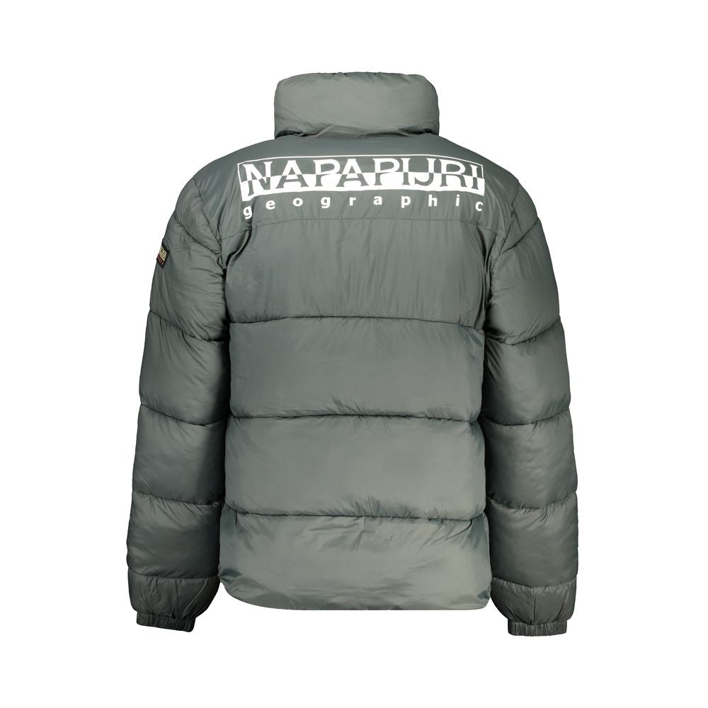 Napapijri Green Polyamide Men Jacket LUNESCAPE