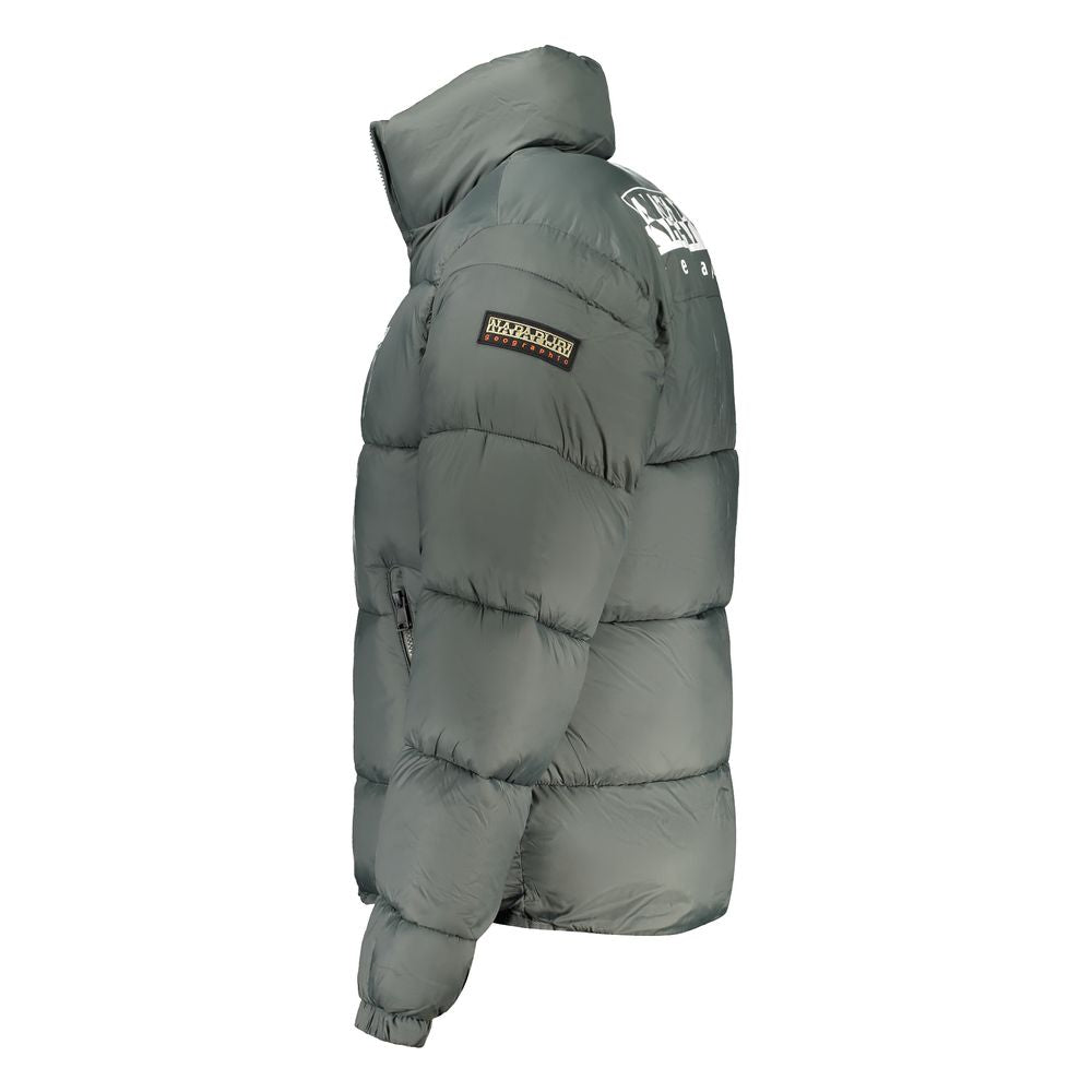 Napapijri Green Polyamide Men Jacket LUNESCAPE
