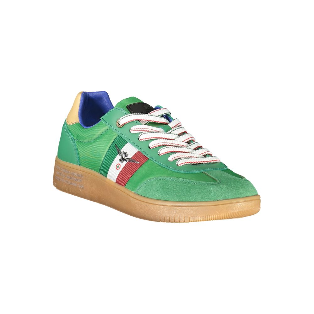 Esercito 1659 Green Leather Men Sneaker LUNESCAPE