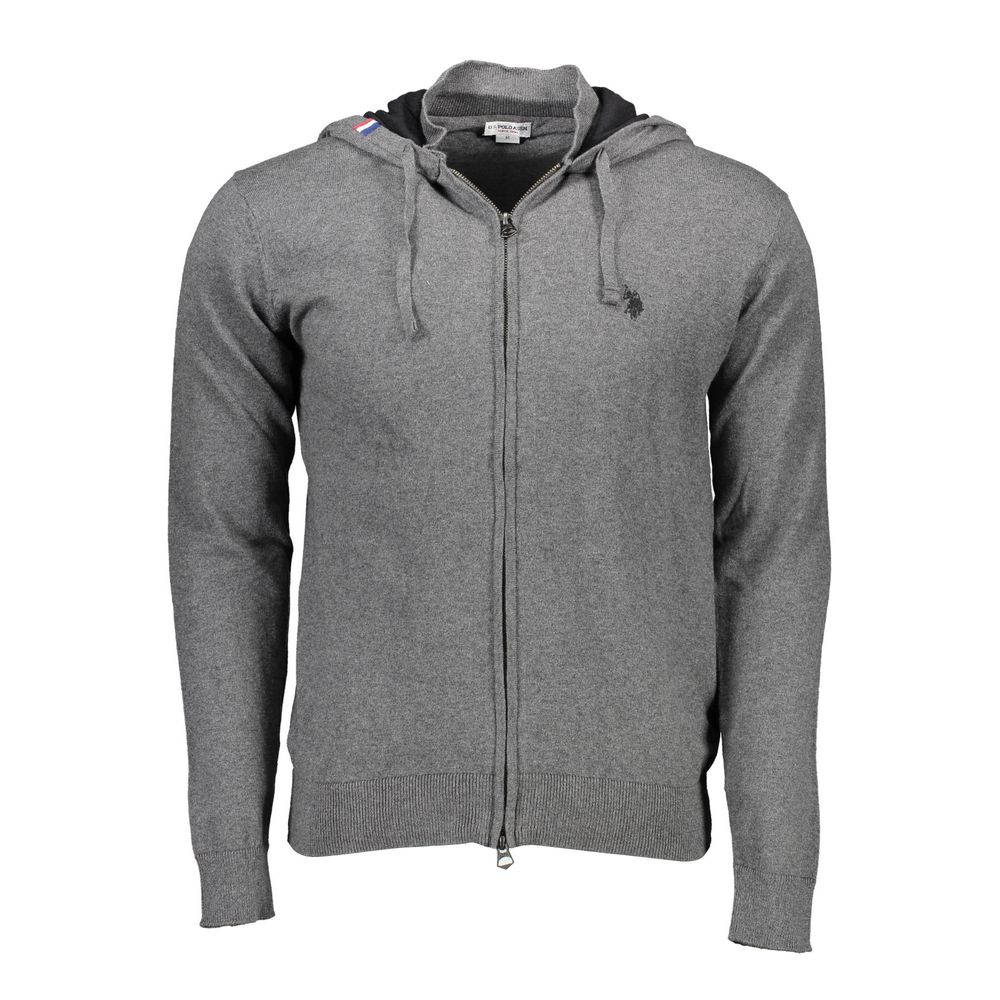 U.S. POLO ASSN. Gray Cotton Men's Sweater