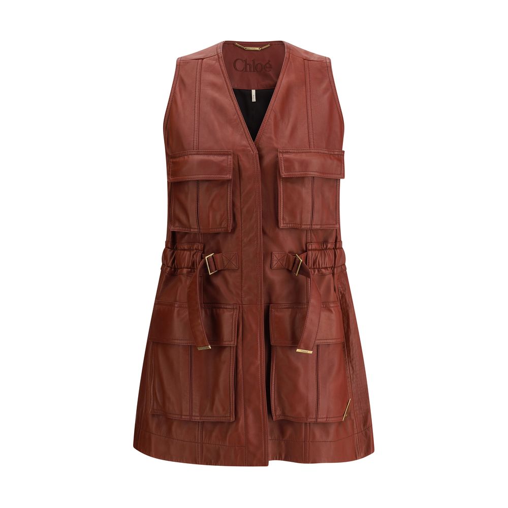 Chloé Leather Vest LUNESCAPE