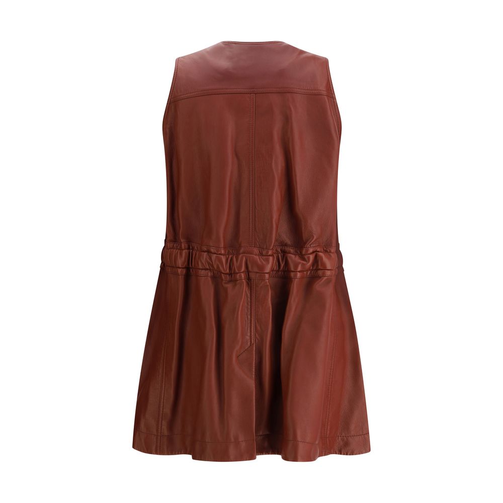 Chloé Leather Vest LUNESCAPE