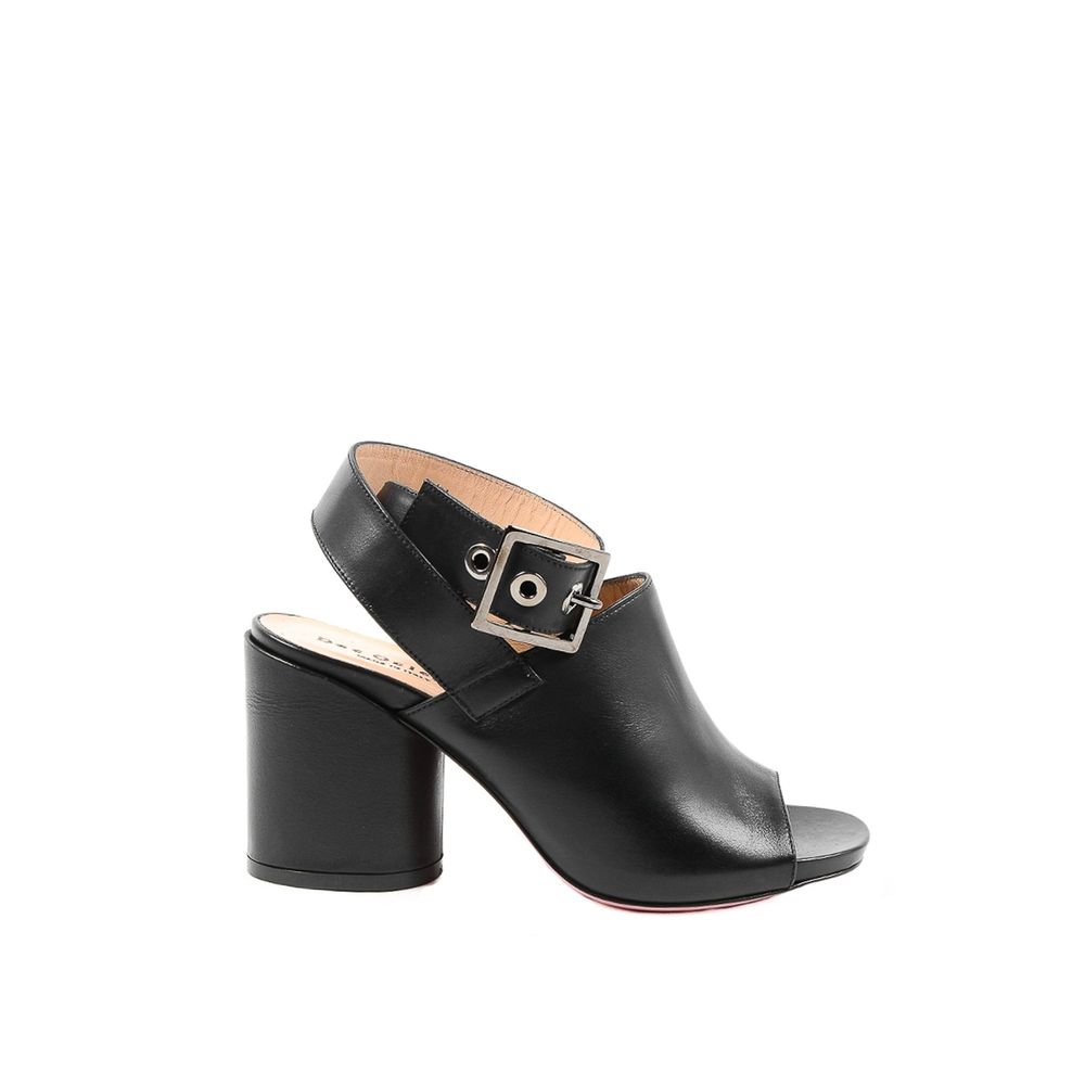 Dee Ocleppo Black Leather Sandal LUNESCAPE