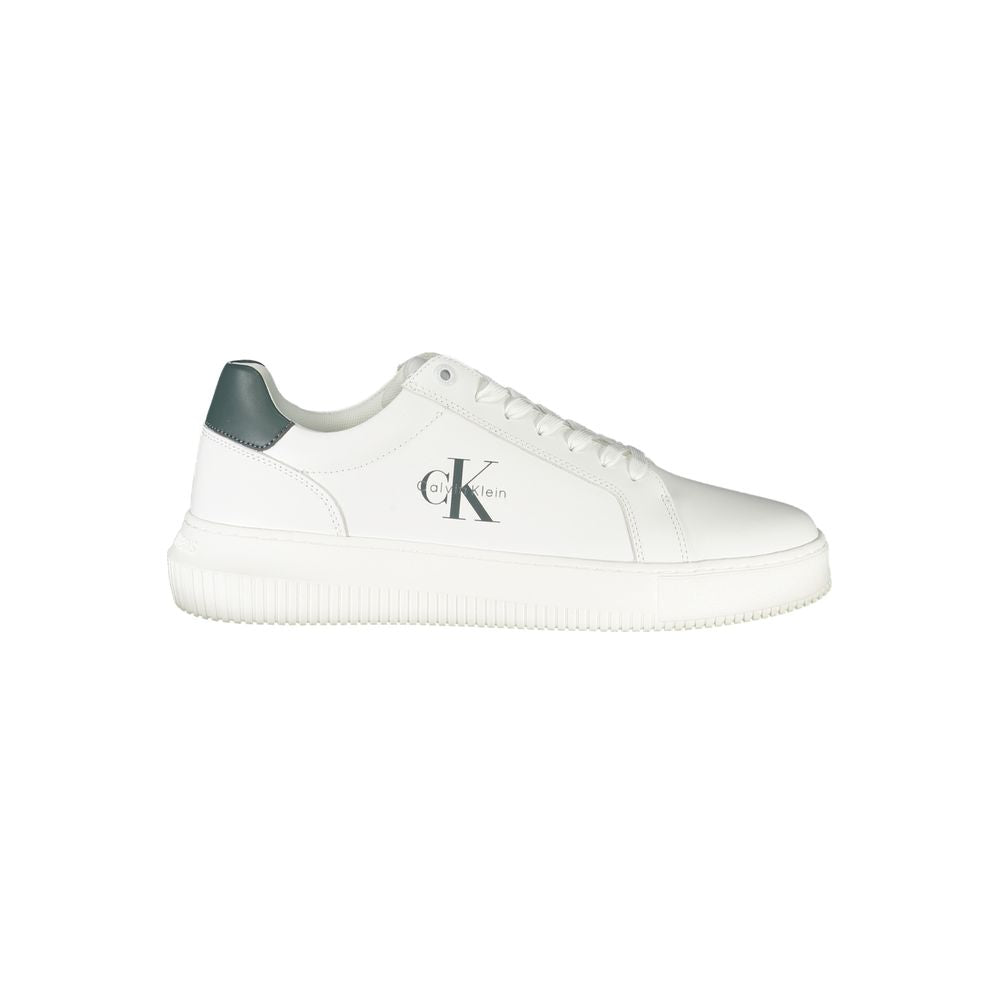 Calvin Klein White Leather Men Sneaker LUNESCAPE