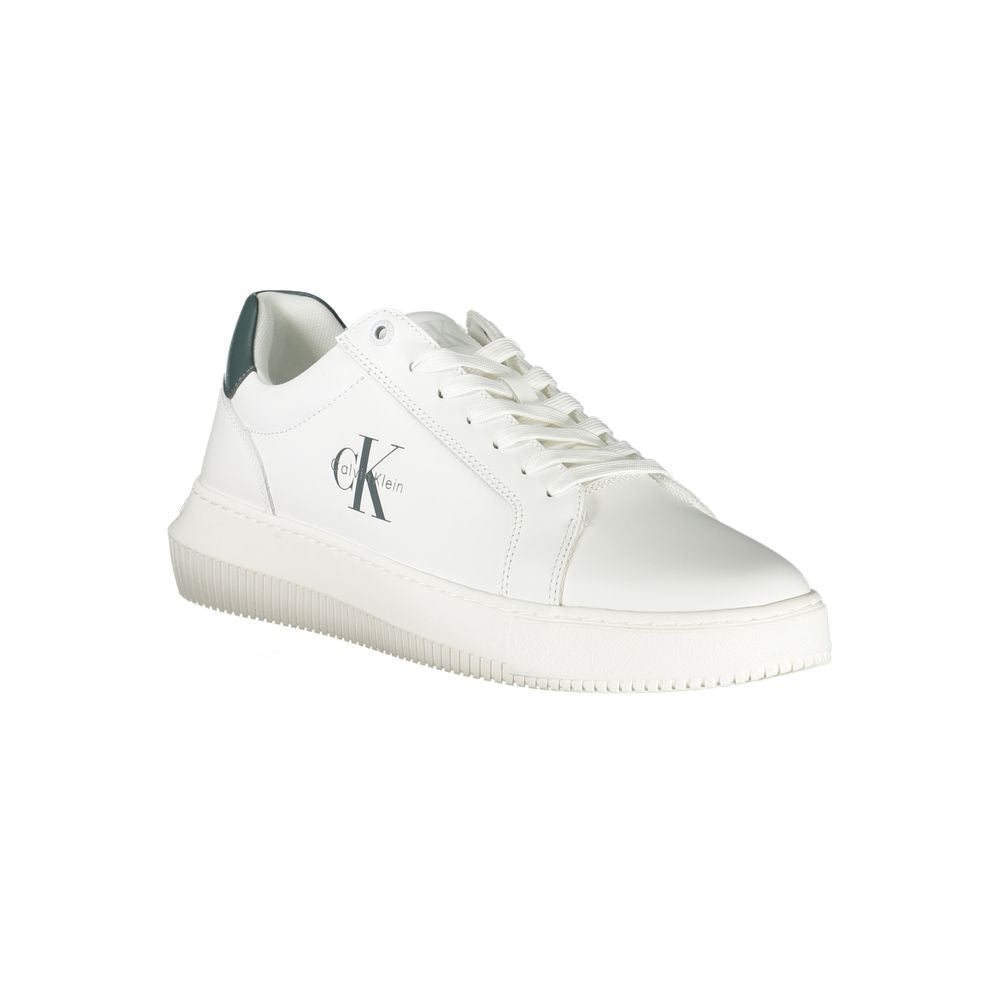 Calvin Klein White Leather Men Sneaker LUNESCAPE