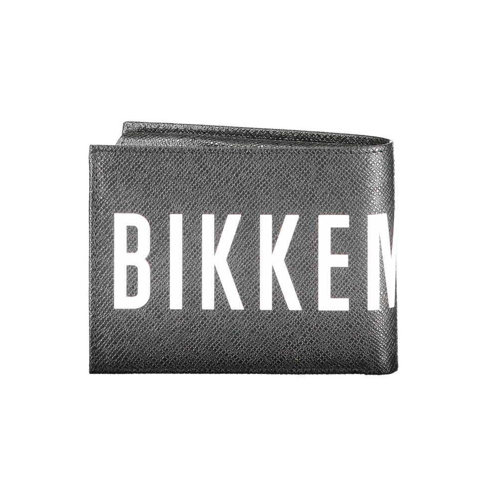 Bikkembergs Black Leather Wallet