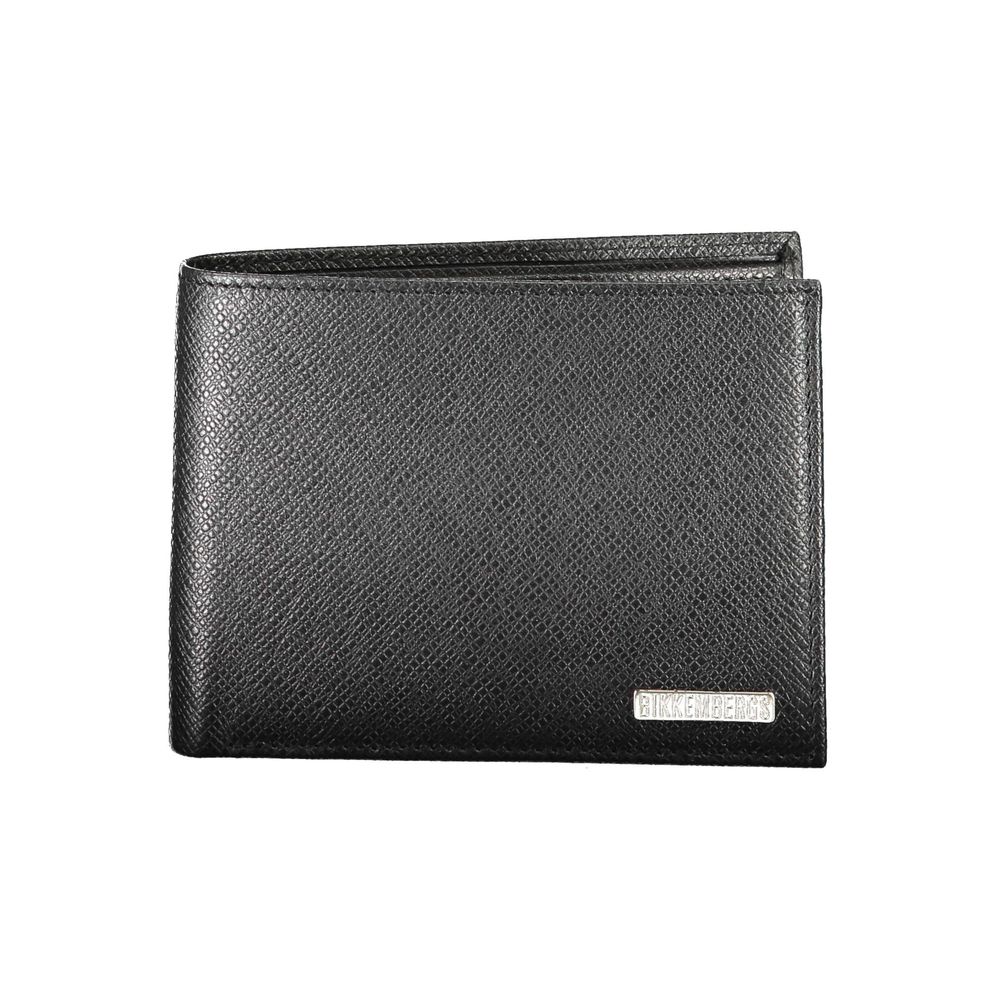 Bikkembergs Black Leather Wallet