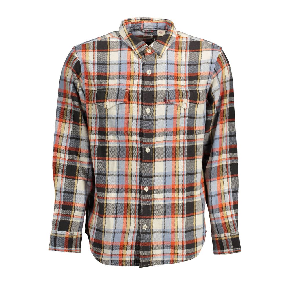 Levi's Blue Cotton Button-Front Shirt for Men