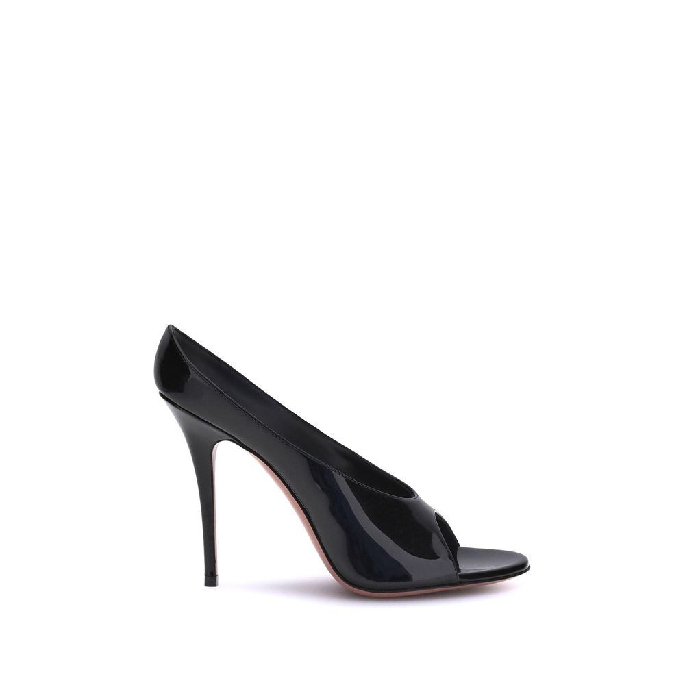 Amina Muaddi Anok leather Sandals
