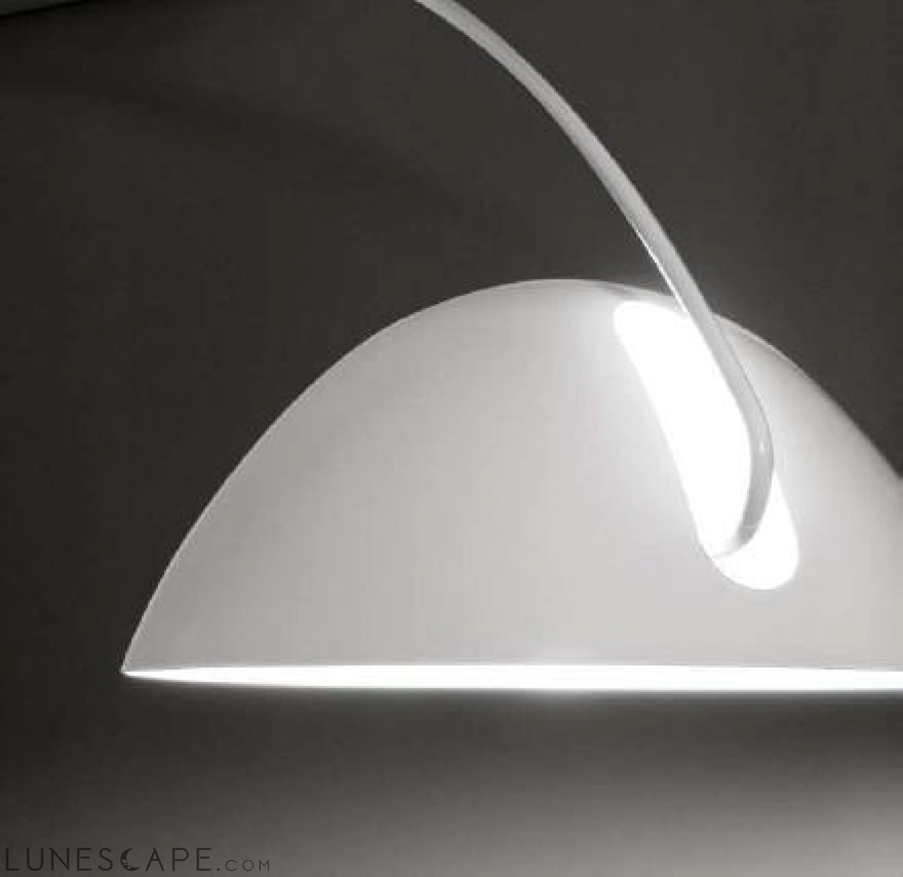 79" X 90.5" White Carbon Floor Lamp LUNESCAPE