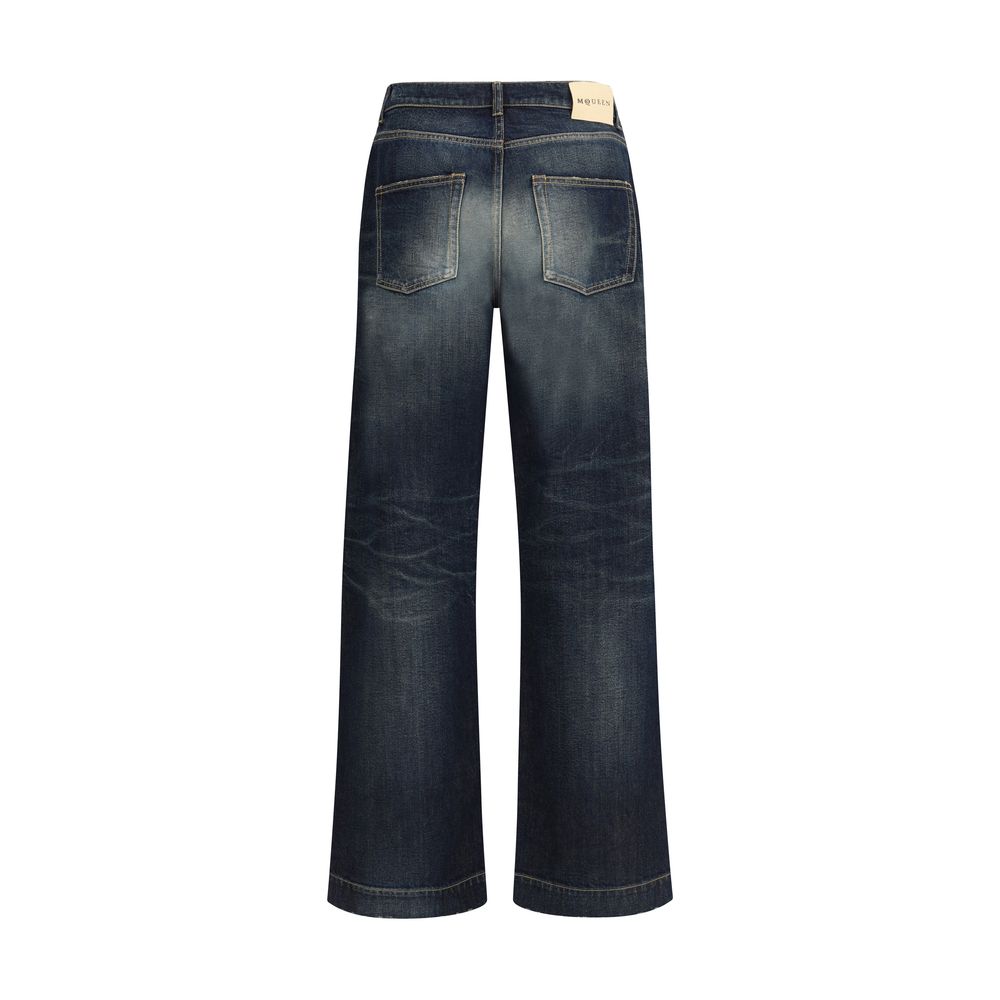 Alexander McQueen Vintage effect Jeans LUNESCAPE